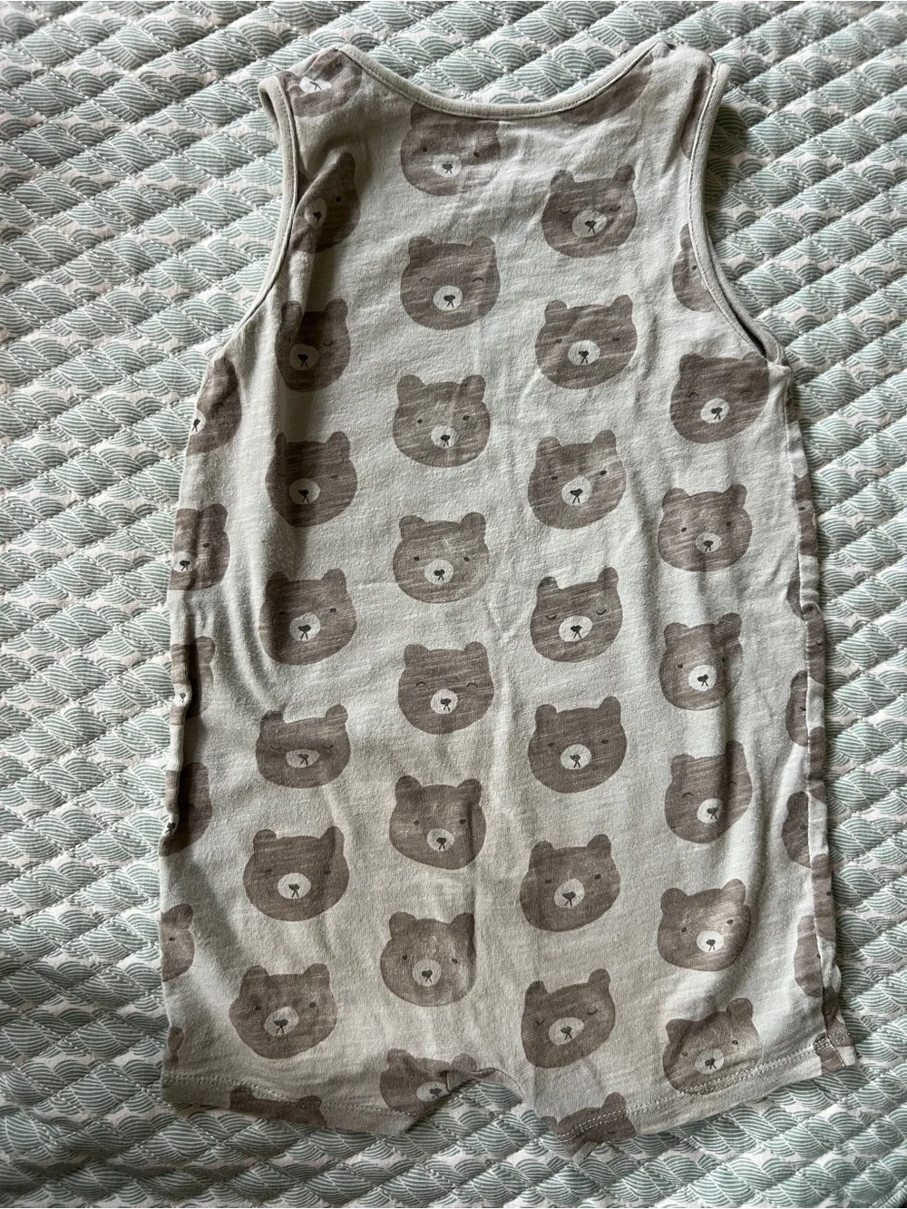 Rylee + Cru Bear Print Sleeveless Romper